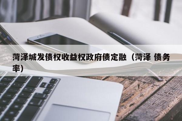 菏泽城发债权收益权政府债定融（菏泽 债务率）