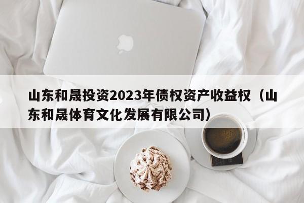 山东和晟投资2023年债权资产收益权（山东和晟体育文化发展有限公司）