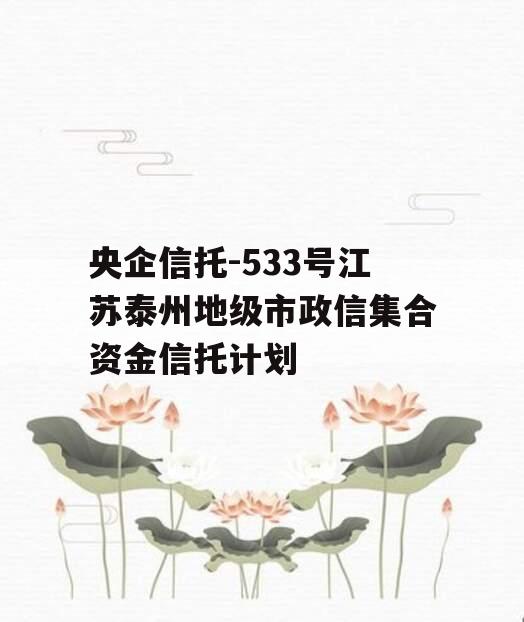 央企信托-533号江苏泰州地级市政信集合资金信托计划