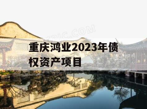 重庆鸿业2023年债权资产项目