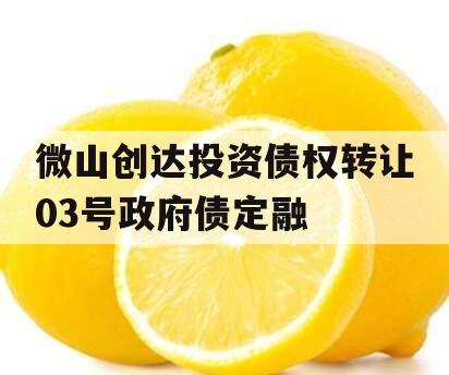 微山创达投资债权转让03号政府债定融