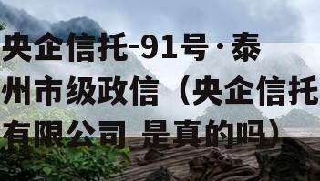 央企信托-91号·泰州市级政信（央企信托有限公司 是真的吗）