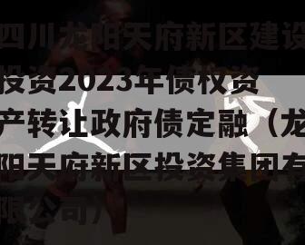 四川龙阳天府新区建设投资2023年债权资产转让政府债定融（龙阳天府新区投资集团有限公司）