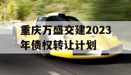 重庆万盛交建2023年债权转让计划