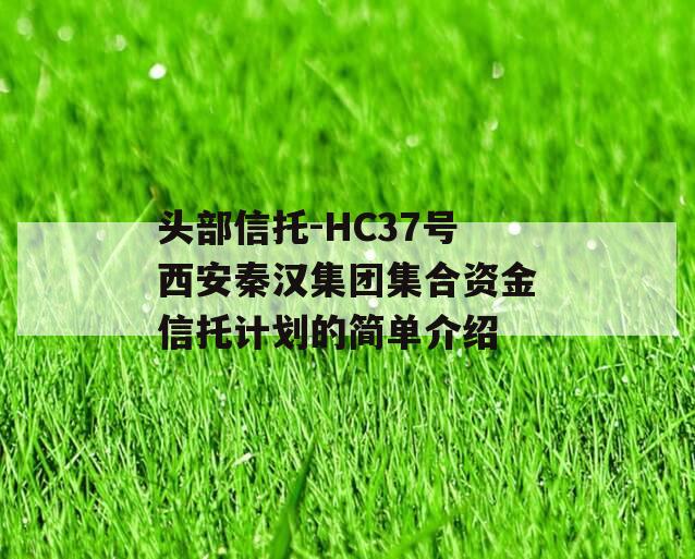 头部信托-HC37号西安秦汉集团集合资金信托计划的简单介绍