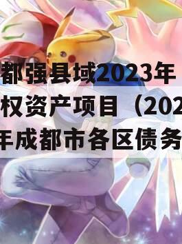 成都强县域2023年债权资产项目（2020年成都市各区债务率）