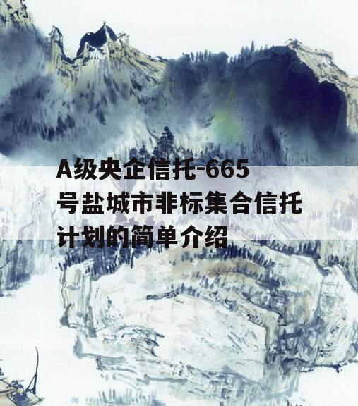 A级央企信托-665号盐城市非标集合信托计划的简单介绍