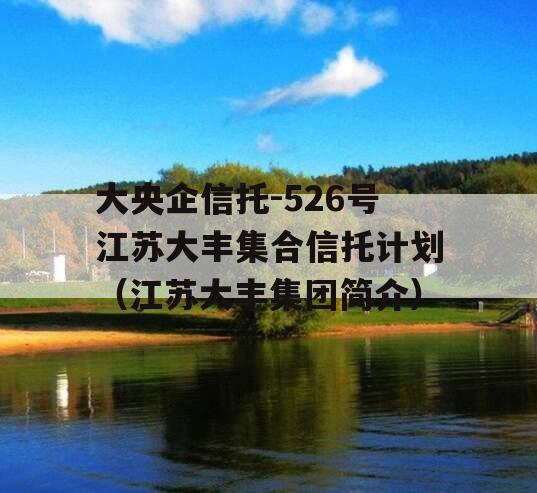 大央企信托-526号江苏大丰集合信托计划（江苏大丰集团简介）