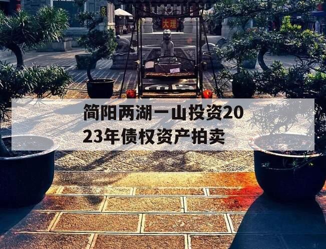 简阳两湖一山投资2023年债权资产拍卖