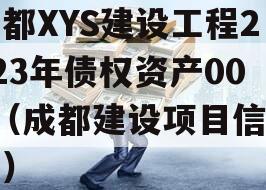 成都XYS建设工程2023年债权资产001（成都建设项目信息网）