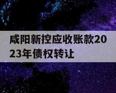 咸阳新控应收账款2023年债权转让