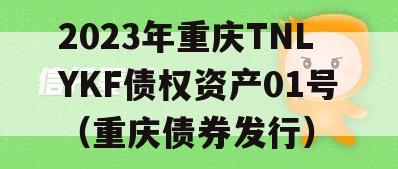 2023年重庆TNLYKF债权资产01号（重庆债券发行）