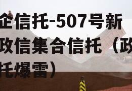 央企信托-507号新沂政信集合信托（政信信托爆雷）