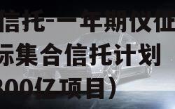 XX信托-一年期仪征非标集合信托计划（仪征300亿项目）