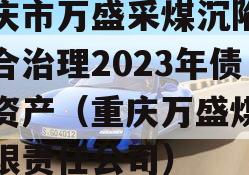 重庆市万盛采煤沉陷区综合治理2023年债权资产（重庆万盛煤炭有限责任公司）