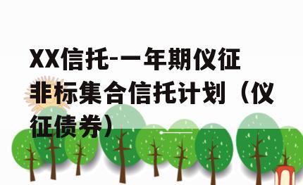 XX信托-一年期仪征非标集合信托计划（仪征债券）