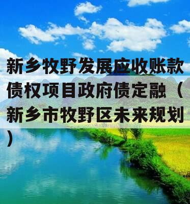 新乡牧野发展应收账款债权项目政府债定融（新乡市牧野区未来规划）