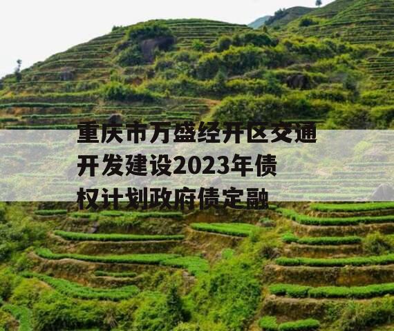 重庆市万盛经开区交通开发建设2023年债权计划政府债定融