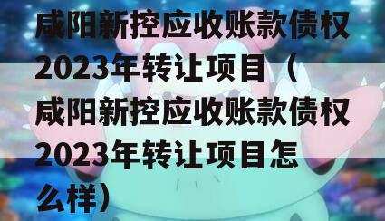 咸阳新控应收账款债权2023年转让项目（咸阳新控应收账款债权2023年转让项目怎么样）