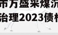 重庆市万盛采煤沉陷区综合治理2023债权资产