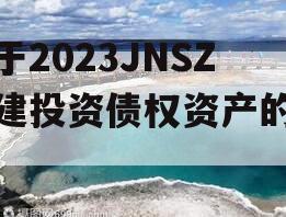 关于2023JNSZ城建投资债权资产的信息