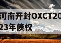 河南开封OXCT2023年债权