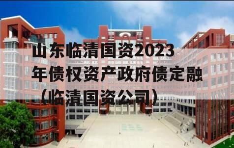 山东临清国资2023年债权资产政府债定融（临清国资公司）