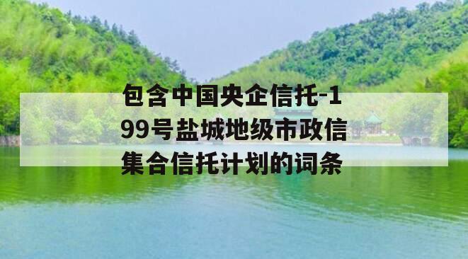 包含中国央企信托-199号盐城地级市政信集合信托计划的词条