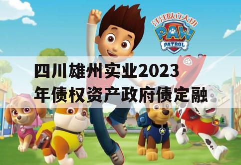 四川雄州实业2023年债权资产政府债定融