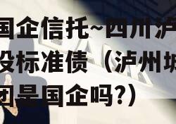 央国企信托～四川泸州城投标准债（泸州城投集团是国企吗?）