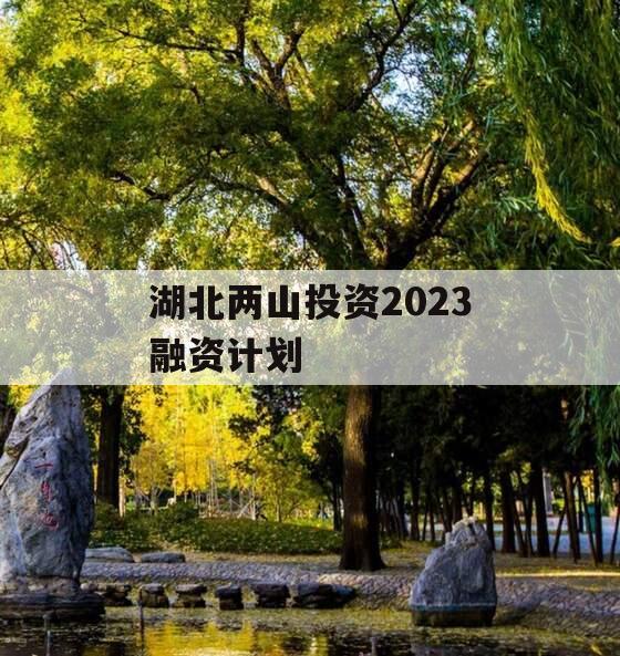 湖北两山投资2023融资计划