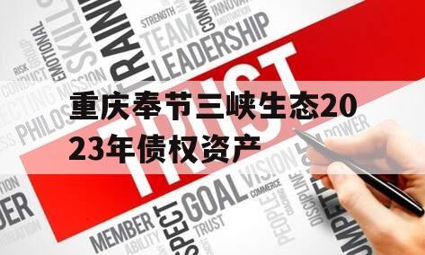 重庆奉节三峡生态2023年债权资产