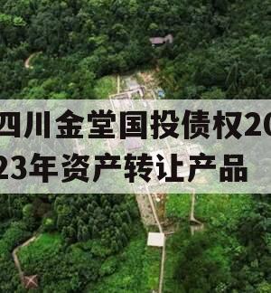 四川金堂国投债权2023年资产转让产品