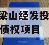 山东梁山经发投资2023年债权项目