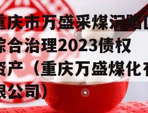 重庆市万盛采煤沉陷区综合治理2023债权资产（重庆万盛煤化有限公司）