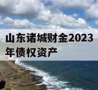 山东诸城财金2023年债权资产