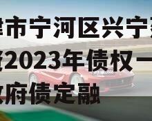 天津市宁河区兴宁建设投资2023年债权一号政府债定融