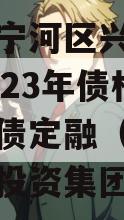 天津市宁河区兴宁建设投资2023年债权一号政府债定融（天津宁河兴宁投资集团官网）