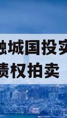 简阳融城国投实业2023年债权拍卖