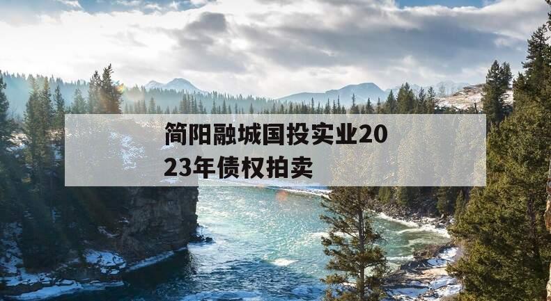 简阳融城国投实业2023年债权拍卖