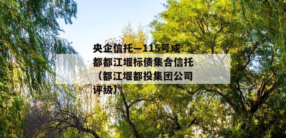 央企信托—115号成都都江堰标债集合信托（都江堰都投集团公司评级）