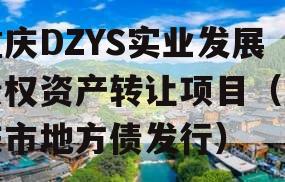 重庆DZYS实业发展债权资产转让项目（重庆市地方债发行）