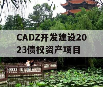 CADZ开发建设2023债权资产项目