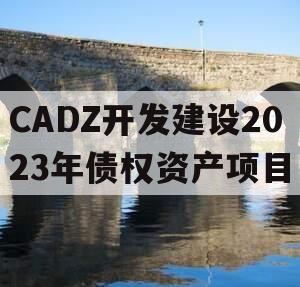 CADZ开发建设2023年债权资产项目