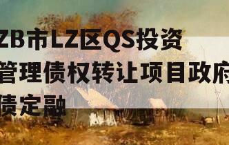 ZB市LZ区QS投资管理债权转让项目政府债定融