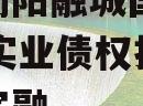 四川简阳融城国投2023年实业债权拍卖政府债定融