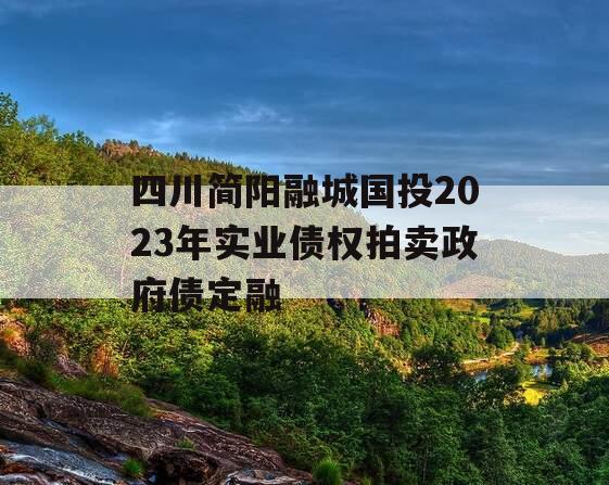 四川简阳融城国投2023年实业债权拍卖政府债定融