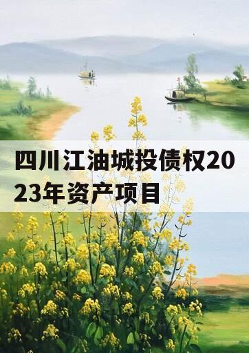 四川江油城投债权2023年资产项目