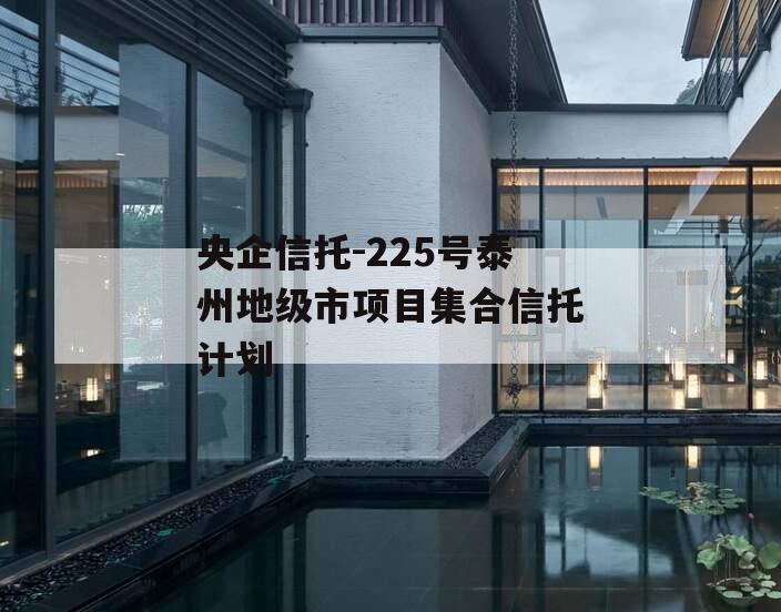 央企信托-225号泰州地级市项目集合信托计划