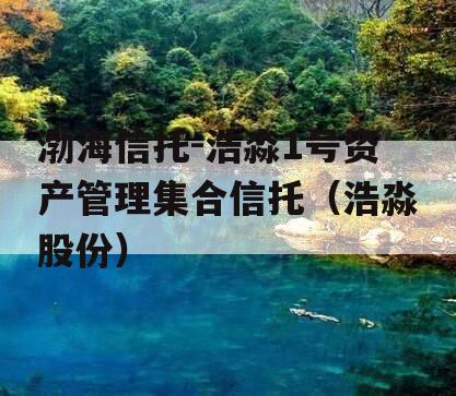 渤海信托-浩淼1号资产管理集合信托（浩淼股份）